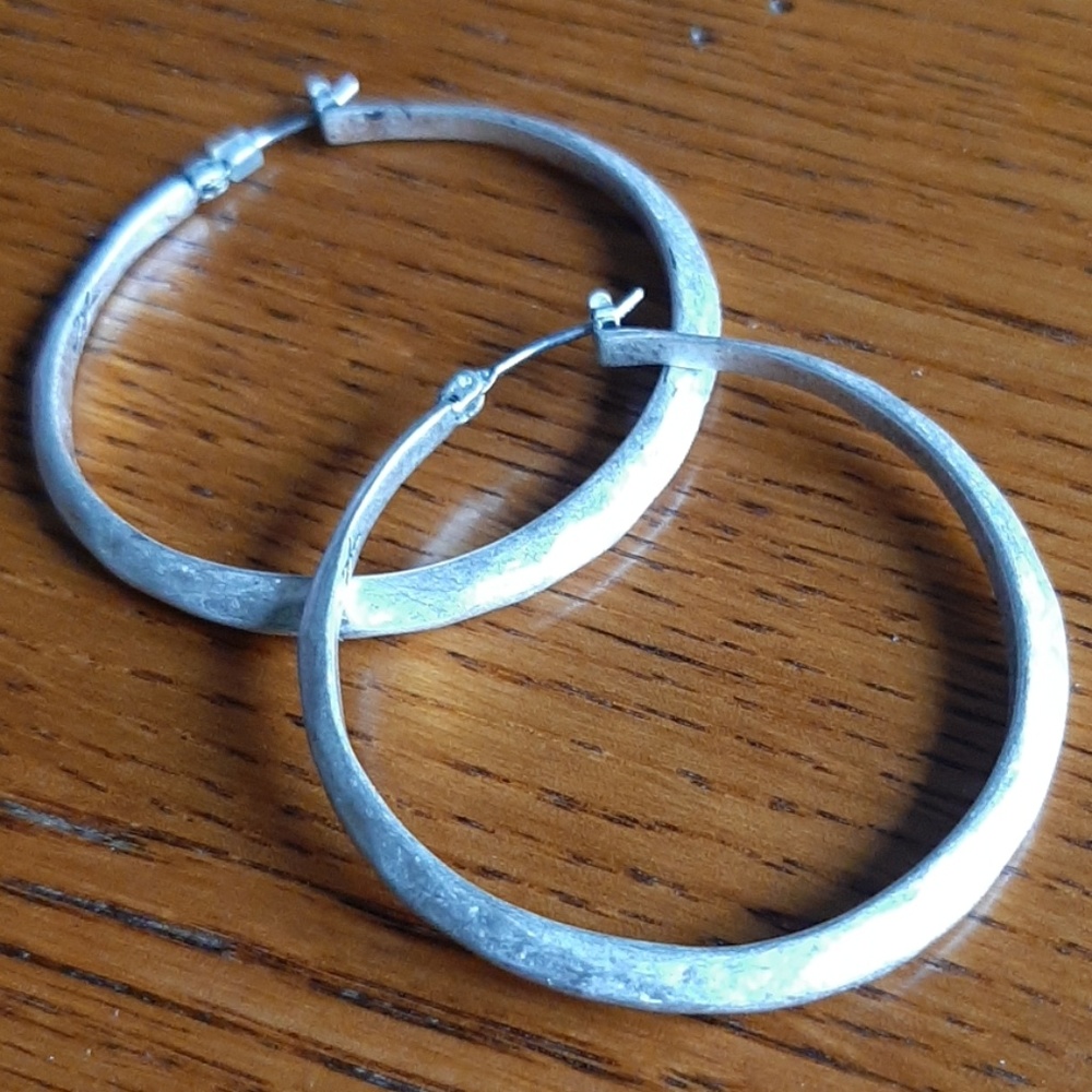 Silver Hoop Earrings